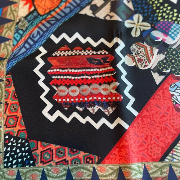 NWOT Christian Lacroix Silk Scarf - Picture 8 of 10